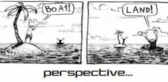 boath land perspective cartoon