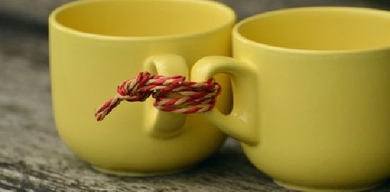 cups tied together