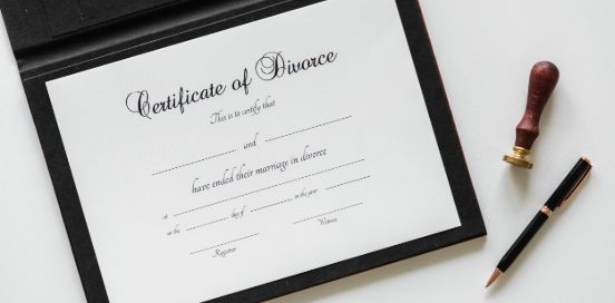 certificate of divorce