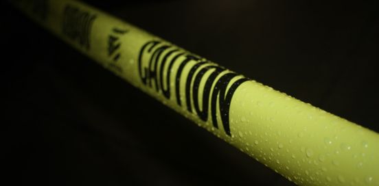 yellow caution tape