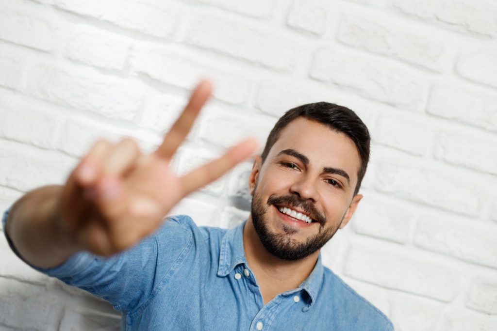 smiling man