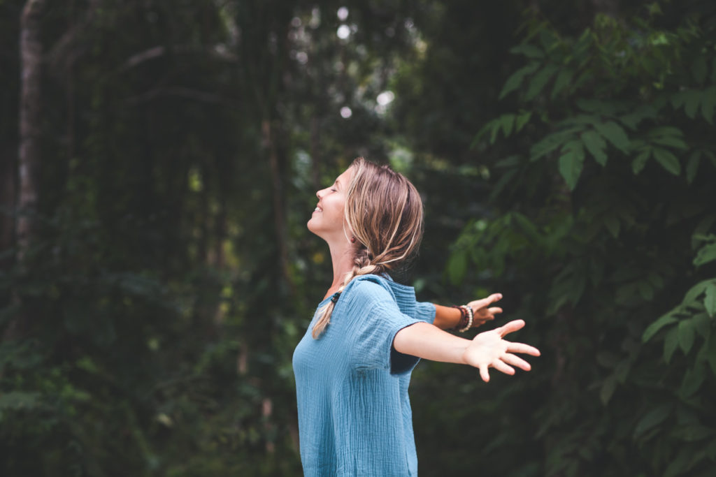 woman in nature