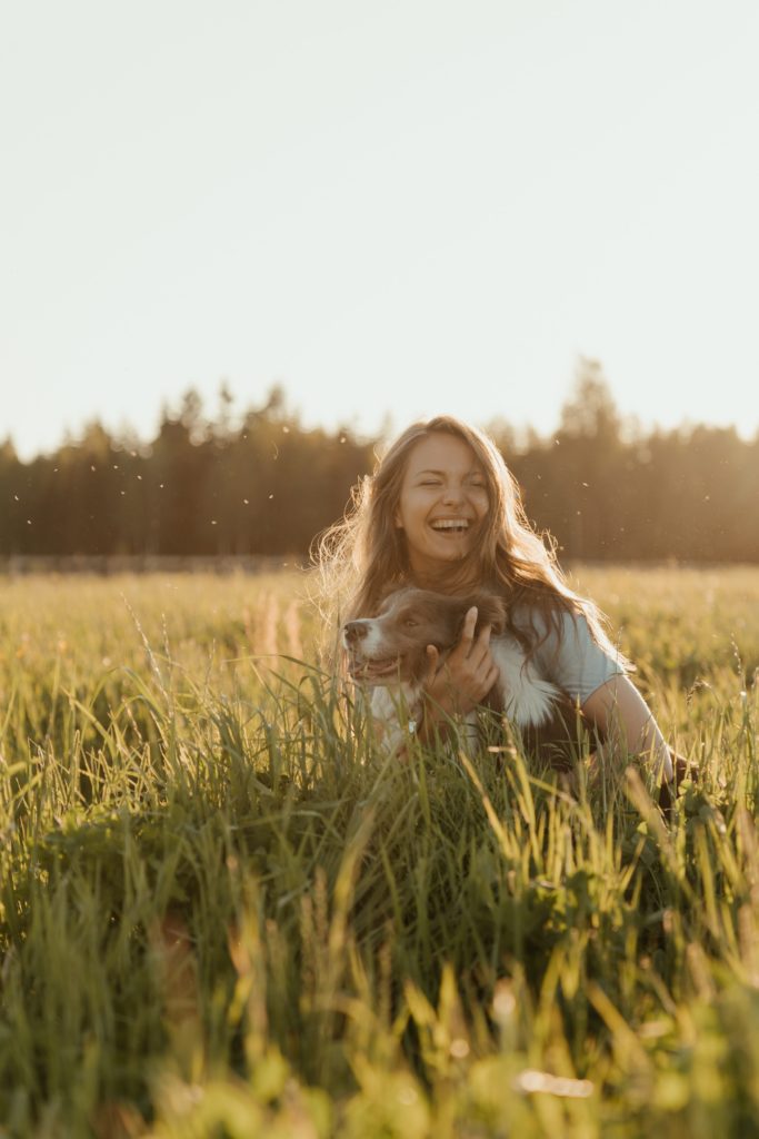 woman-with-dog