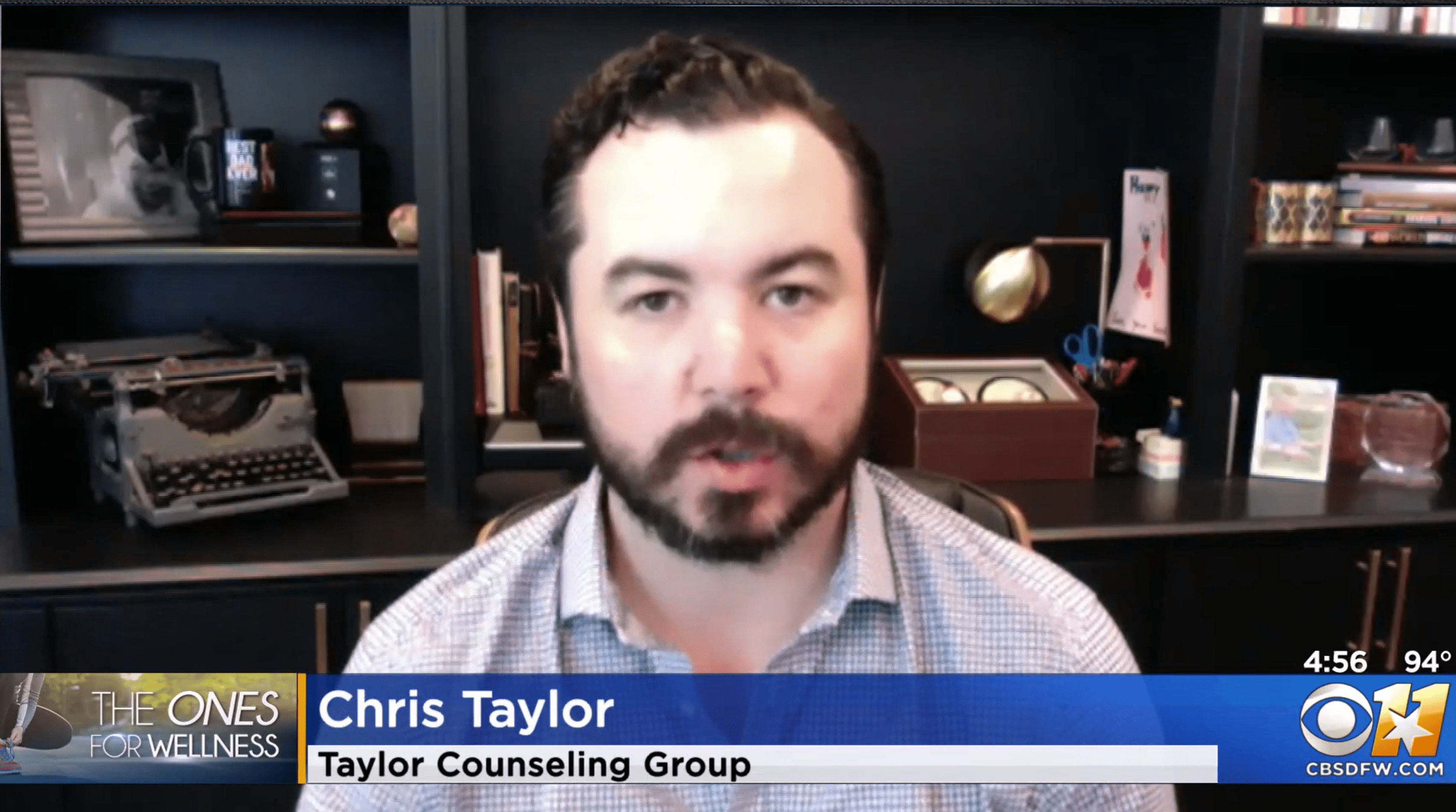 dr Chris Taylor on CBS DFW