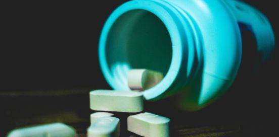 pill bottle spilled