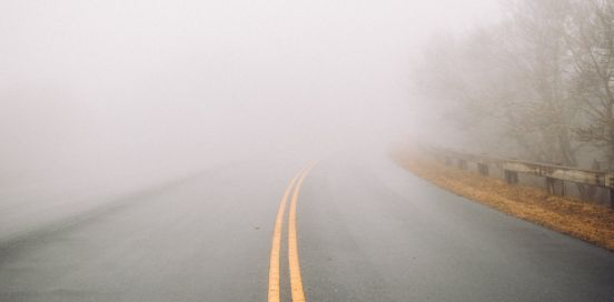 misty road
