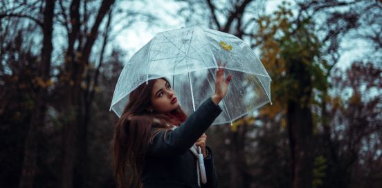 girl with umbrella