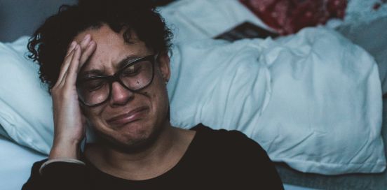 woman crying