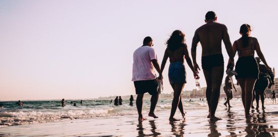 Friends at the beach