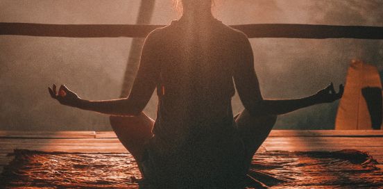 practicing meditation