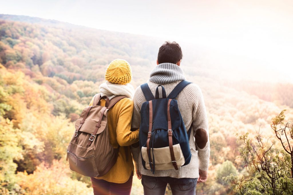 couple on a hike