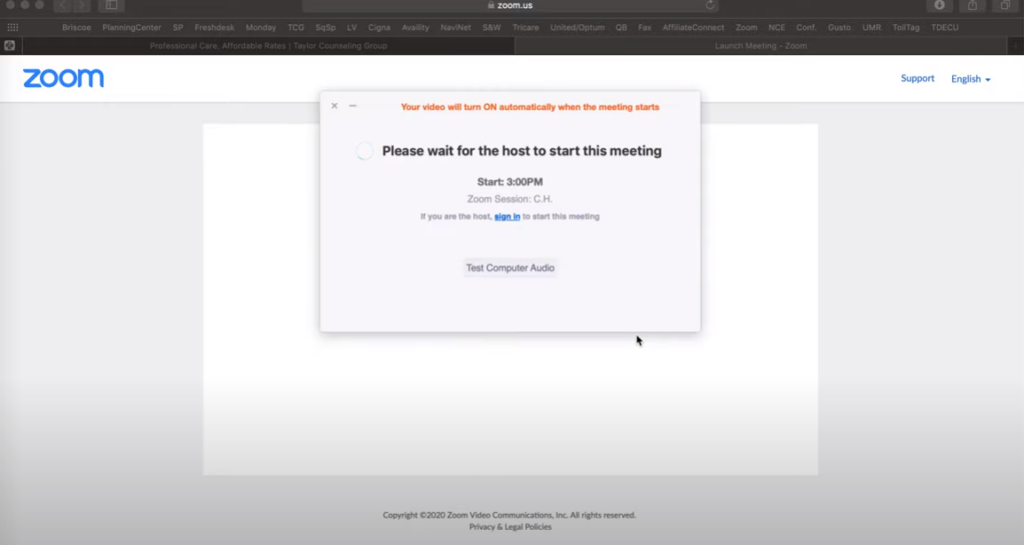 how to use zoom for counseling