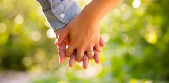holding hands