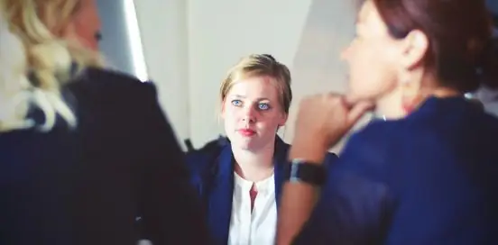 woman with blue eyes