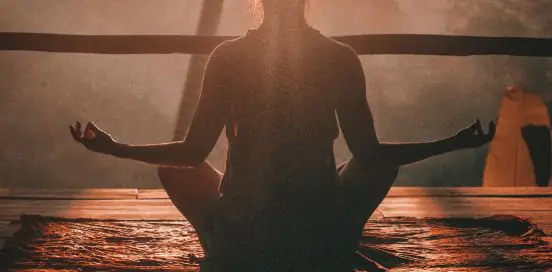 practicing meditation
